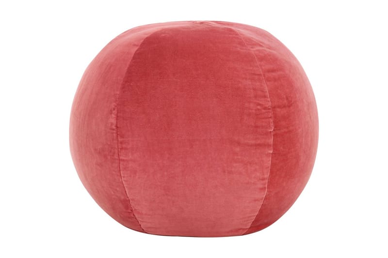 puf bomuldsfløjl 50 x 35 cm pink - Møbler - Stole & lænestole - Taburet & skammel - Ottoman