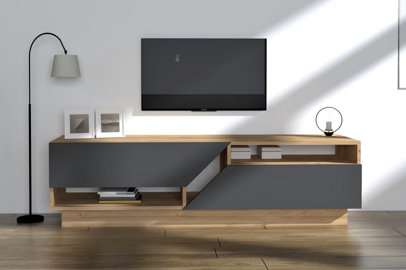 Buluca TV-Bord 160 cm - Blå / antracit - Møbler - TV borde & mediemøbler - TV-borde