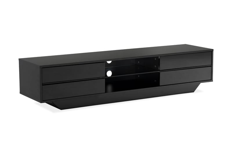 Jugansbo TV-bord 36 cm med LED Belysning - Sort - Møbler - TV borde & mediemøbler - TV-borde