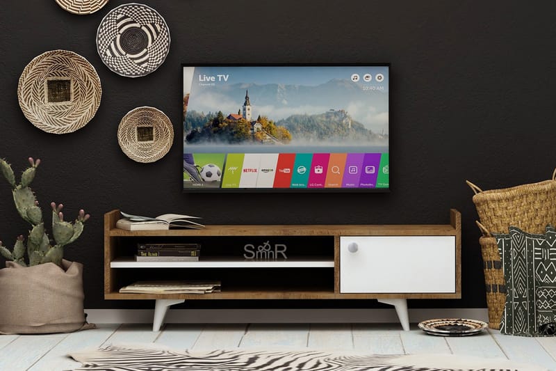 Mod Design TV-bænk 120 cm - Træ/hvid - Møbler - TV borde & mediemøbler - TV-borde