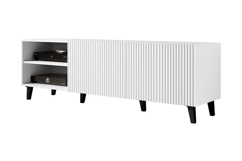 Pafos TV-Bord 40x52x150 cm - Hvid/Sort - Møbler - TV borde & mediemøbler - TV-borde