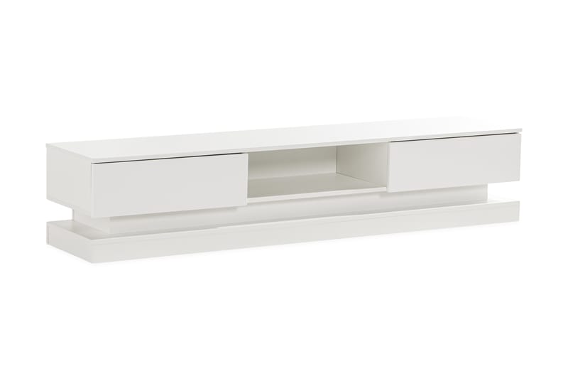 Sibbared TV-Bord 180 cm LED-belysning - Hvid - Møbler - TV-Borde & Mediemøbler - TV-borde
