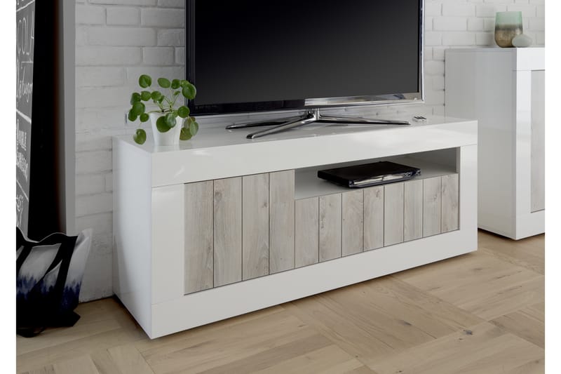 Urbino TV-Bord 138 cm - Hvid/Træ - Møbler - TV borde & mediemøbler - TV-borde