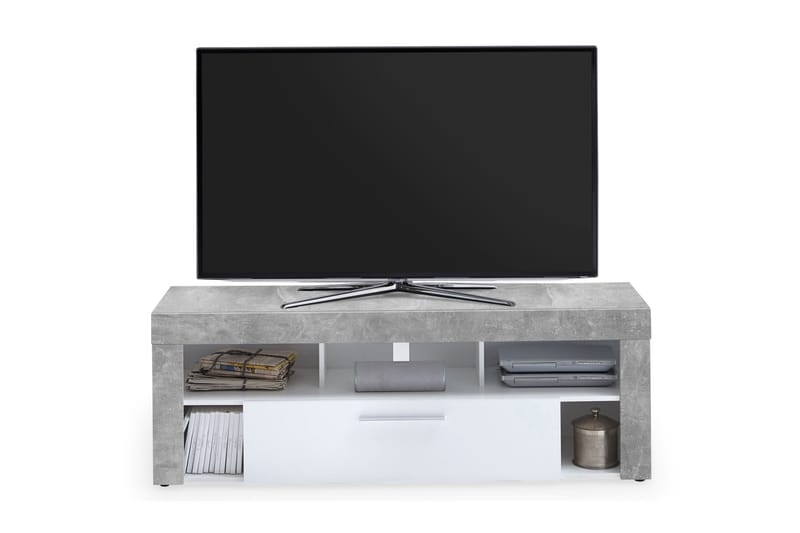 Vibio TV-Bord 150 cm - Hvid/Beton - Møbler - Borde - Spisebord og køkkenbord