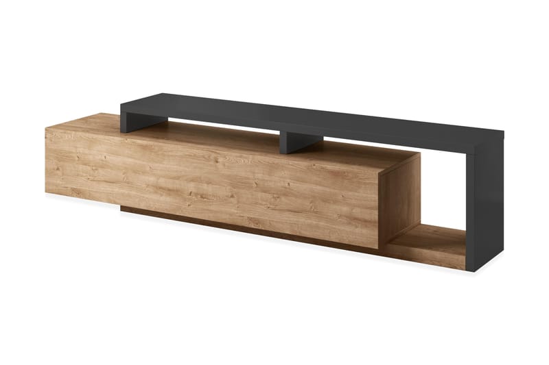 Wesley TV-bord - Mørkegrå / træ - Møbler - TV-Borde & Mediemøbler - TV-borde