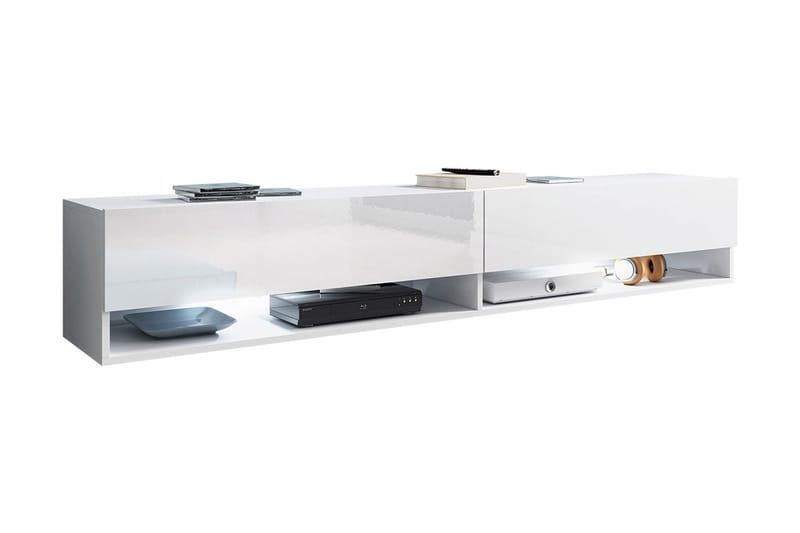 Cuguen Tv-skab 180 cm RGB LED - Hvid - Møbler - TV borde & mediemøbler - TV-skab