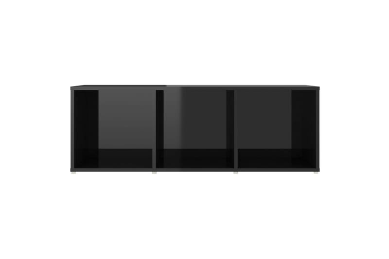 tv-skabe 2 stk. 107x35x37 cm spånplade sort højglans - Sort - Møbler - TV borde & mediemøbler - TV-skab