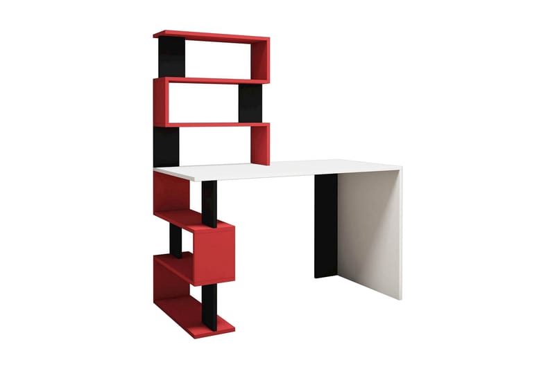 Snap Skrivebord 120 cm med Opbevaring Hylder - Homemania - Møbler - Borde - Kontorbord - Skrivebord