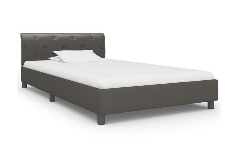 sengestel 100 x 200 cm grå kunstlæder - Møbler - Senge - Sengeramme & sengestel