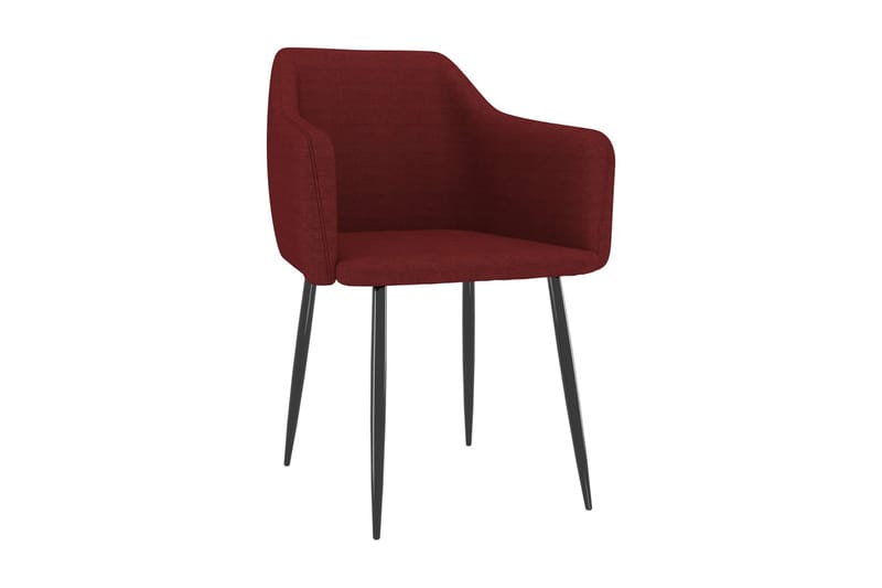 spisebordsstole 2 stk. stof vinrød - Rød - Møbler - Stole - Spisebordsstole & køkkenstole