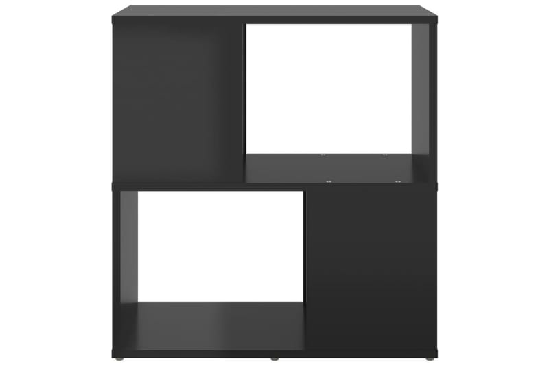 bogreol 60x24x63 cm spånplade sort højglans - Sort - Opbevaring - Hylder & Reoler - Bogreol