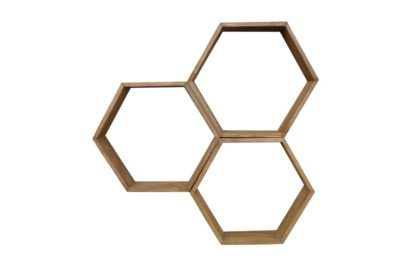 Evila Væghylde sekskant - Træ - Opbevaring - Hylder & Reoler - Væghylde & vægreol