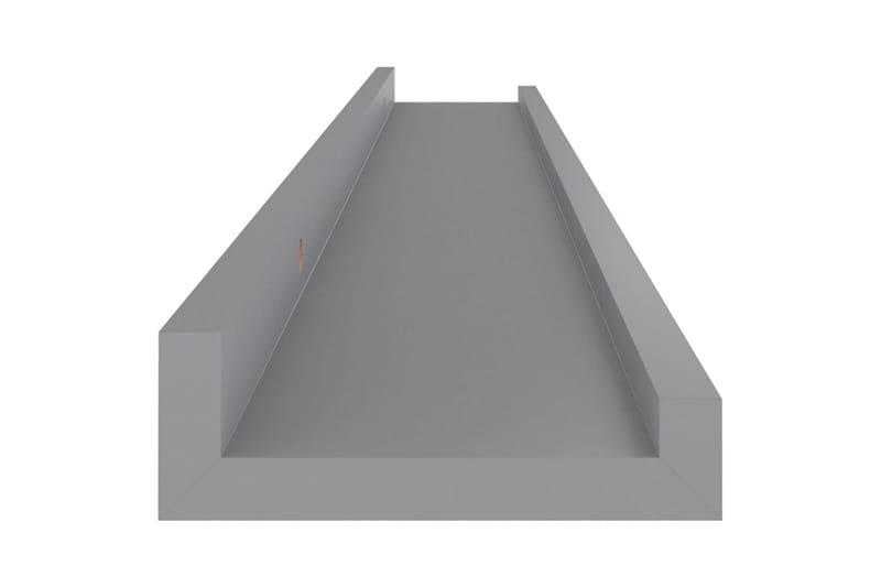 væghylder 4 stk. 80x9x3 cm grå - Grå - Opbevaring - Hylder & Reoler - Vægreol