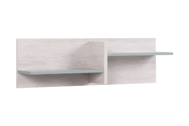 Vintra Væghylde 100 cm - Hvid/Blå - Opbevaring - Hylder & Reoler - Vægreol