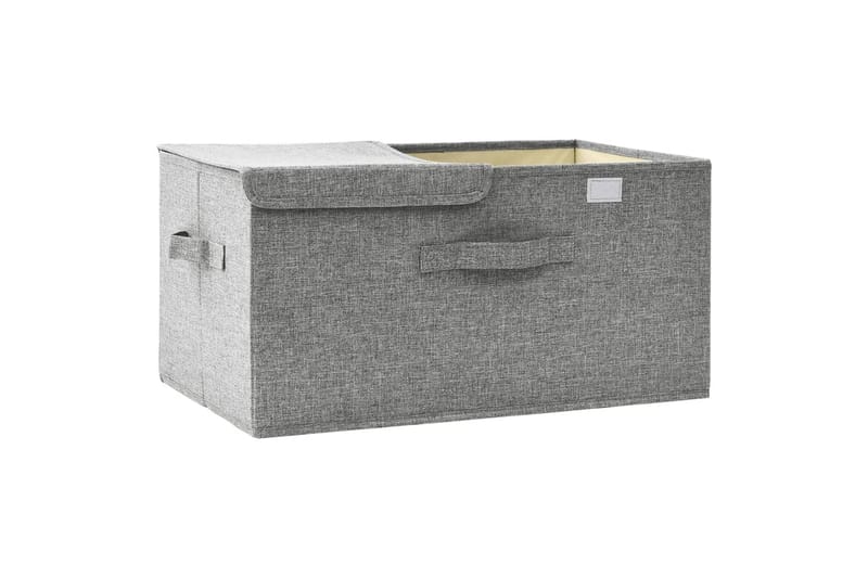 opbevaringskasse 50x30x25 cm stof grå - Grå - Opbevaring - Opbevaring til småting - Kurve & kasser