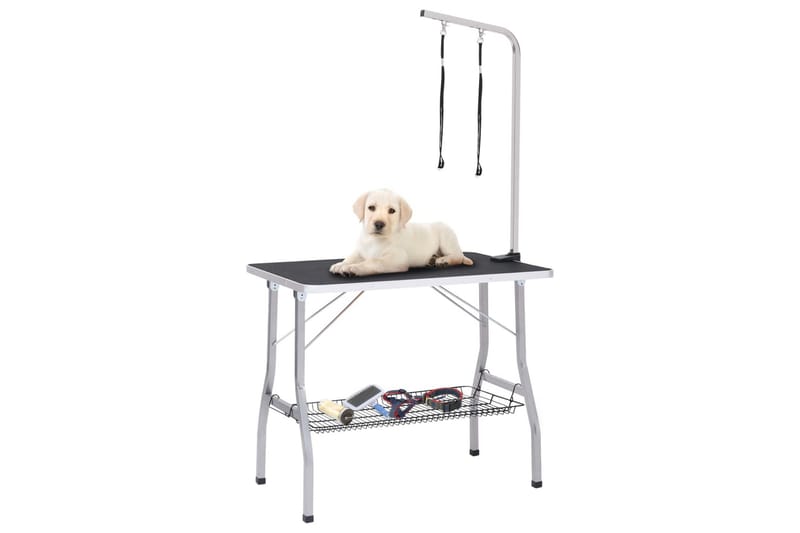 justerbart hundeplejebord med 2 løkker og kurv - Opbevaring - Opbevaring til småting - Kurve