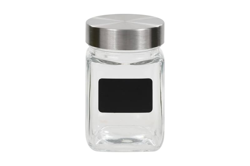 Opbevaringsglas Med Etiket 12 Stk. 300 Ml - gennemsigtig - Husholdning - Madlavning & Bagning - Køkkenudstyr - Dåser & syltetøjsglas