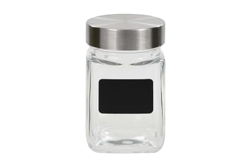 Opbevaringsglas Med Etiket 24 Stk. 300 Ml - gennemsigtig - Husholdning - Madlavning & Bagning - Køkkenudstyr