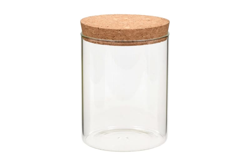 Opbevaringsglas Med Korklåg 6 Stk. 650 Ml - gennemsigtig - Husholdning - Madlavning & Bagning - Køkkenudstyr - Dåser & syltetøjsglas