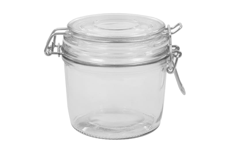 Opbevaringsglas Med Patentlåg 6 Stk. 340 Ml - gennemsigtig - Husholdning - Madlavning & Bagning - Køkkenudstyr - Dåser & syltetøjsglas