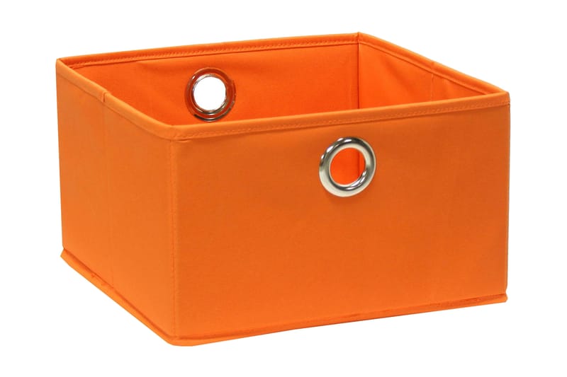 Sammenfoldelig kasse 30x30xH17cm - Orange - Opbevaring - Opbevaring til småting - Opbevaringsbøtte - Opbevaringsæske