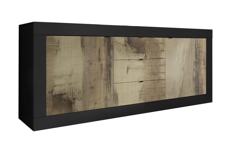 Basic Sideboard 43x210 cm Natur/Sort - LC SPA - Opbevaring - Skab - Vitrineskabe
