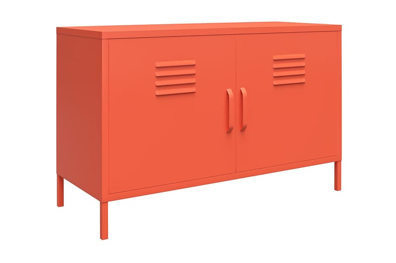 Cache Skænk 100x40 cm 2 Låger Orange - Novogratz - Opbevaring - Opbevaringsmøbler - Skænke & sideboards