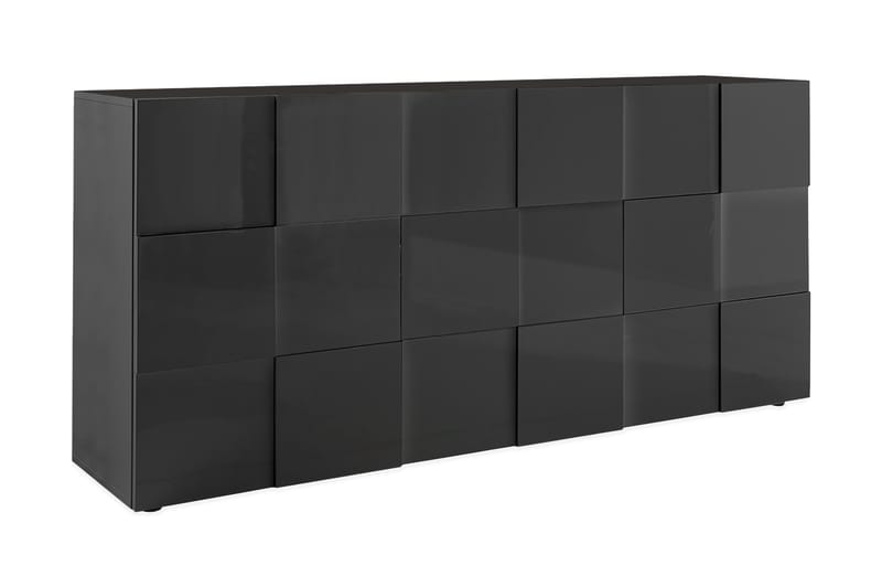 Dama Skænk 181 cm - Mørkegrå Højglanslak - Opbevaring - Opbevaringsmøbler - Skænke & sideboards