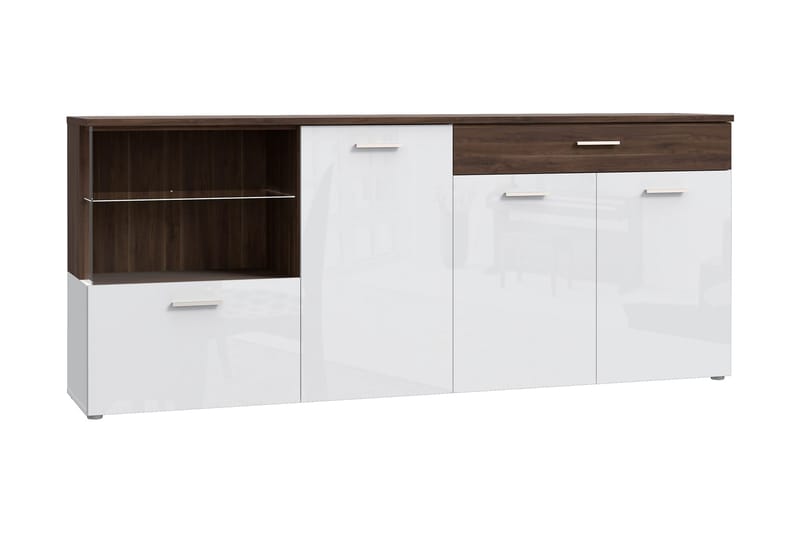 Delchevo Sideboard 42x215 cm - Brun/Hvid - Opbevaring - Opbevaringsmøbler - Skænke & sideboards