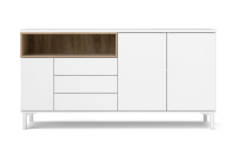 Roomers Skænk - Hvid/Brun - Opbevaring - Opbevaringsmøbler - Skænke & sideboards