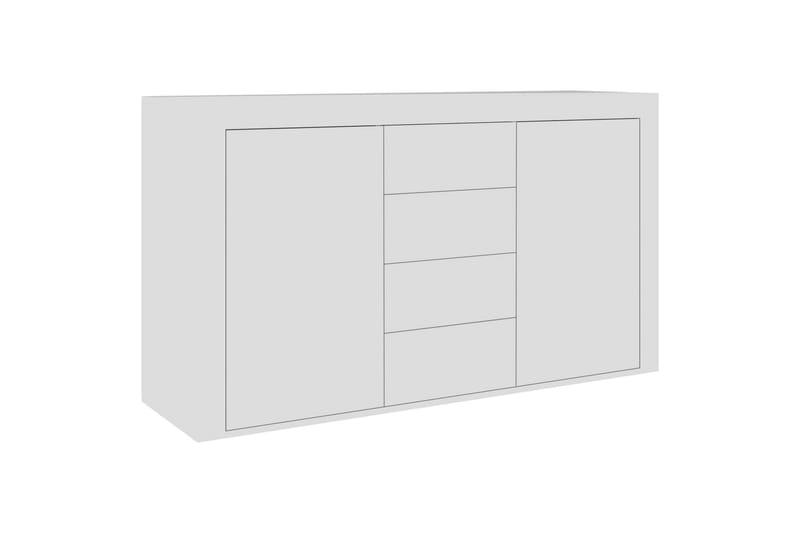 Skænk 120X36X69 cm Spånplade Hvid Höjglans - Opbevaring - Opbevaringsmøbler - Skænke & sideboards