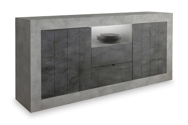 Urbino Skænk 184 cm - Gråmeleret - Opbevaring - Opbevaringsmøbler - Skænke & sideboards