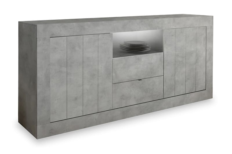 Urbino Skænk 184 cm - Lysegrå Beton - Opbevaring - Opbevaringsmøbler - Skænke & sideboards