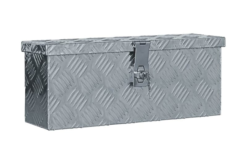 aluminiumskasse 48,5 x 14 x 20 cm sølvfarvet - Sølv - Opbevaring - Skab - Skabe - Sikkerhedsskabe - Deponeringsskabe