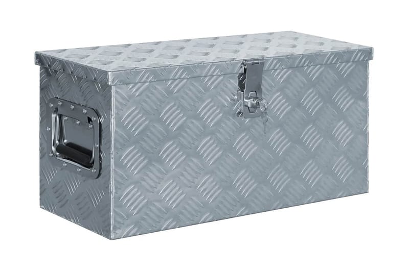 aluminiumskasse 61,5 x 26,5 x 30 cm sølvfarvet - Sølv - Opbevaring - Skab - Skabe - Sikkerhedsskabe - Deponeringsskabe