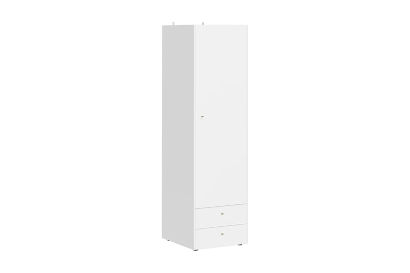 Abelone garderobe med 1 døre + 2 skuffer - Hvid - Opbevaring - Tøjopbevaring - Garderobeskabe