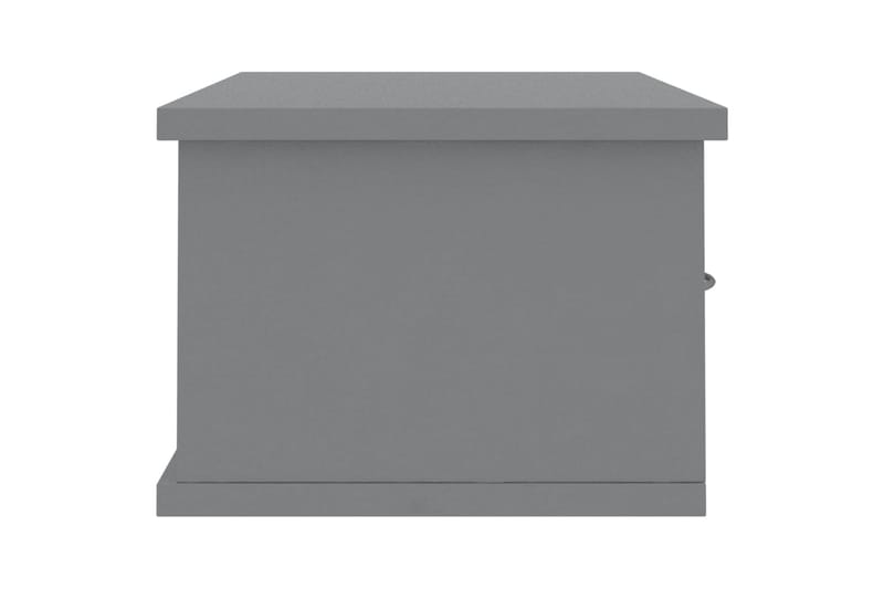 Vægskab med skuffer 60 x 26 x 18,5 cm spånplade grå - Grå - Opbevaring - Væghængt opbevaring