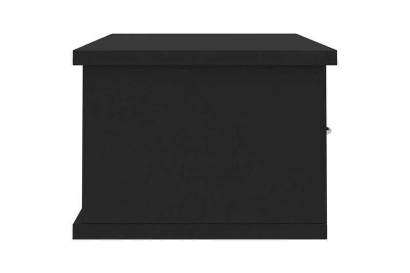Vægskab med skuffer 60 x 26 x 18,5 cm spånplade sort - Sort - Opbevaring - Væghængt opbevaring