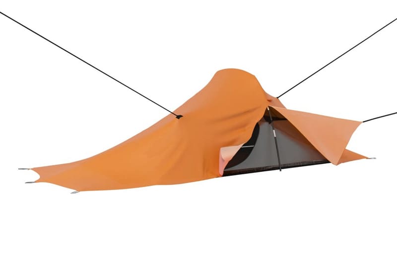 campingtelt 317x240x100 cm orange og grå - Orange - Sport & fritid - Camping & vandring - Telt
