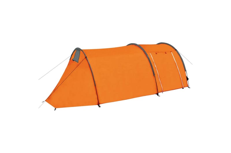 campingtelt 4 personer stof grå og orange - Grå - Sport & fritid - Camping & vandring - Telt - Familietelt