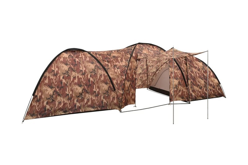 campingtelt 8-personers 650x240x190 cm iglofacon camouflage - Flerfarvet - Sport & fritid - Camping & vandring - Telt