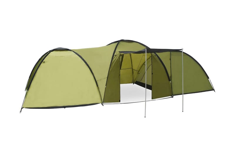 Campingtelt 8-Personers 650x240x190 cm Iglofacon Grøn - Grøn - Sport & fritid - Camping & vandring - Telt