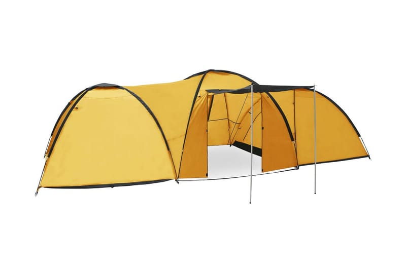 Campingtelt 8-Personers 650x240x190 cm Iglofacon Gul - Gul - Sport & fritid - Camping & vandring - Telt