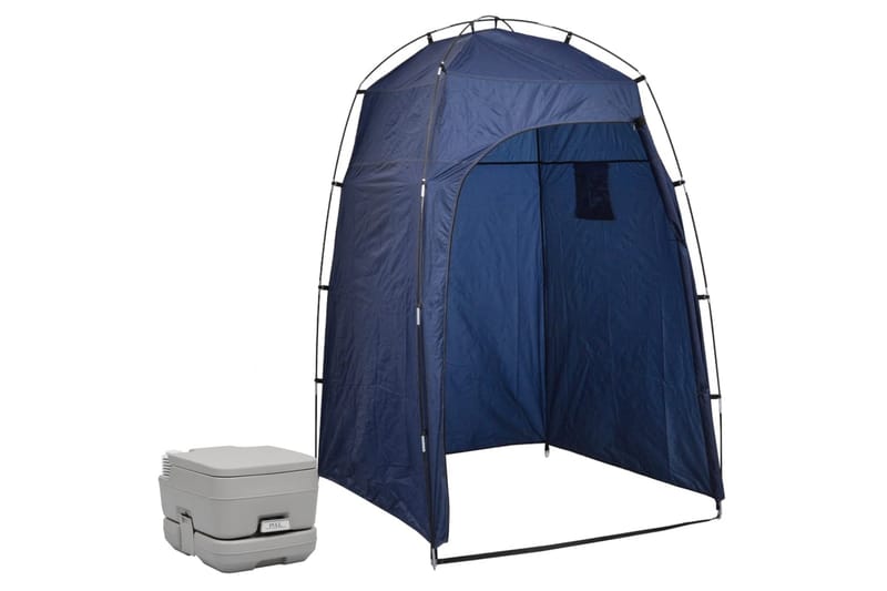 transportabelt campingtoilet med telt 10+10 l - Sport & fritid - Camping & vandring - Telt - Campingtelt