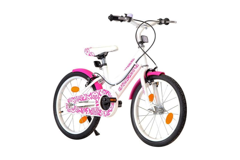 Børnecykel 18 Tommer Pink Og Hvid - Lyserød - Sport & fritid - Friluftsliv - Cykler - Børnecykel & juniorcykel