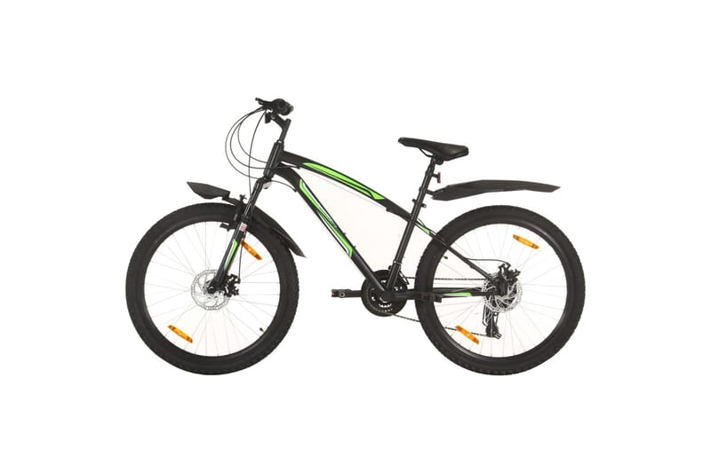mountainbike 21 gear 26 tommer hjul 36 cm sort - Sort - Sport & fritid - Friluftsliv - Cykler - Mountainbike