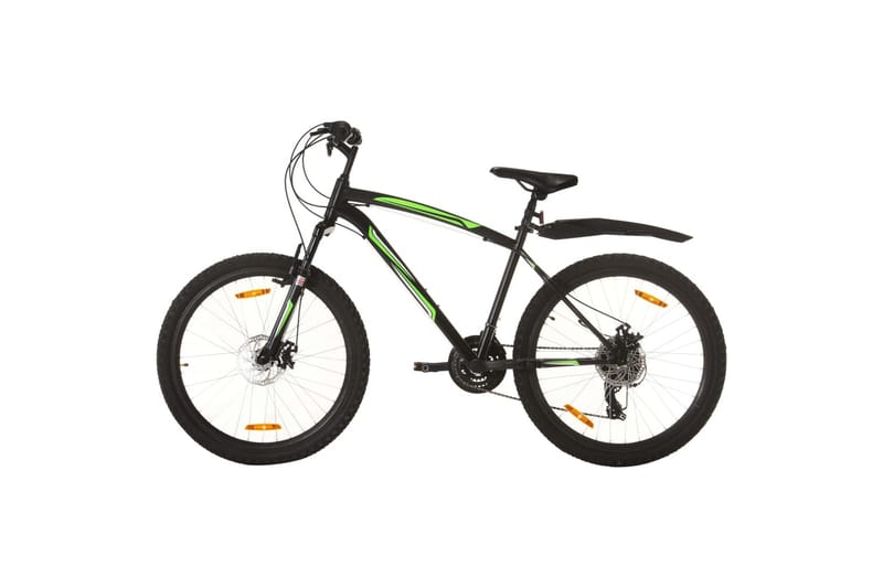 mountainbike 21 gear 26 tommer hjul 42 cm sort - Sort - Sport & fritid - Friluftsliv - Cykler - Mountainbike
