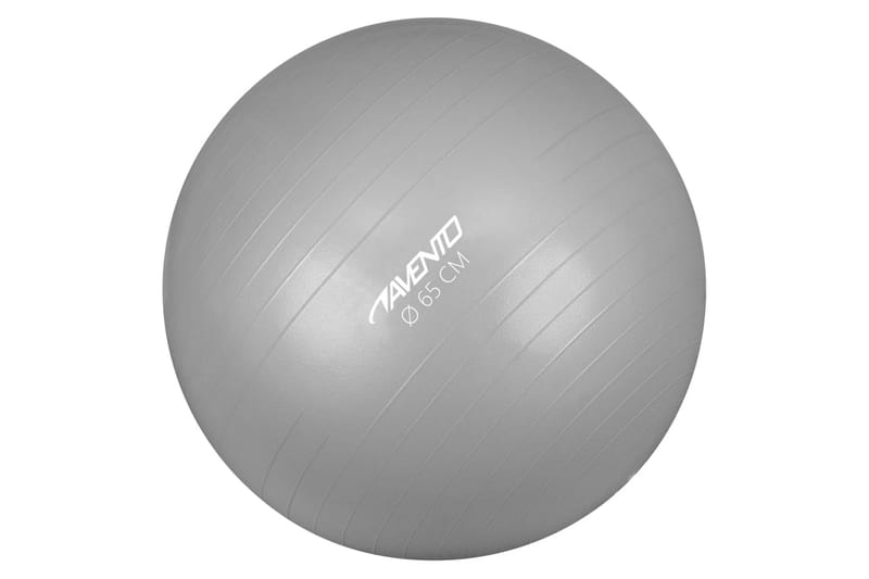 Avento træningsbold diam. 65 cm sølvfarvet - Sølv - Sport & fritid - Hjemmetræning - Træningsredskaber - Pilatesbold