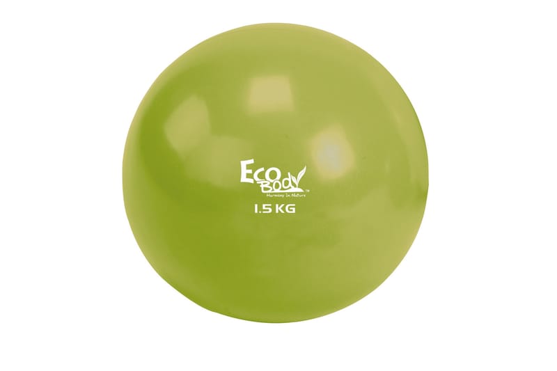 Ecobody Toningbold 1,5 kg - Grøn - Sport & fritid - Hjemmetræning - Træningsredskaber - Pilatesbold