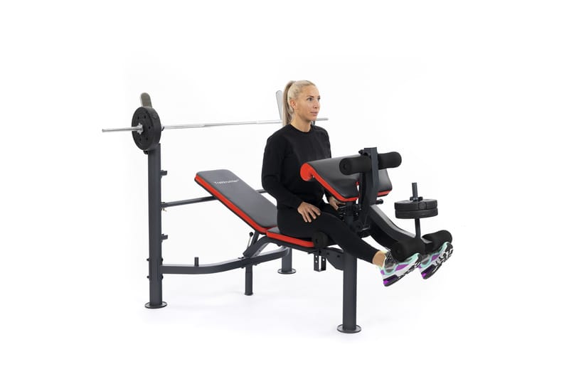 Træningsbænk til vægtstang - Sort - Sport & fritid - Hjemmetræning - Træningsredskaber - Crossfit udstyr